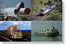 Cross trade services by road, rail, airplane or ship